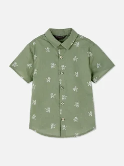 Dinosaur Button-Up Shirt