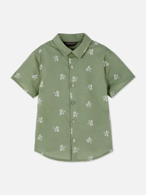 Dinosaur Button-Up Shirt
