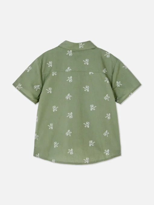 Dinosaur Button-Up Shirt