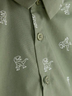 Dinosaur Button-Up Shirt