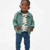 Dinosaur T-Shirt, Chinos And Shacket Set