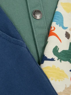Dinosaur T-Shirt, Chinos And Shacket Set