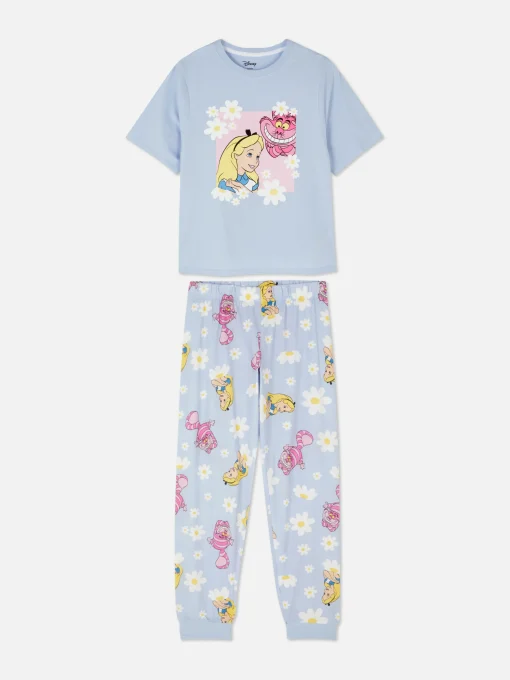 Disney Character Print Jersey Pajamas