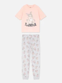 Disney Character Print Jersey Pajamas