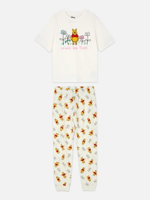 Disney Character Print Jersey Pajamas