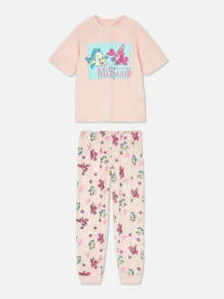 Disney Graphic T-Shirt And Cuffed Pajama Pants