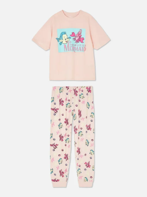 Disney Graphic T-Shirt And Cuffed Pajama Pants