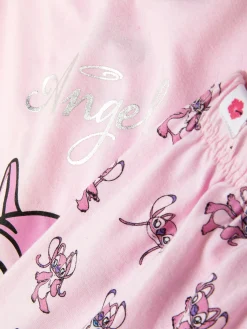 Disney’s Lilo And Stitch Angel Cropped Cami And Shorts Pajamas