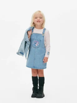 Disney’s Lilo And Stitch Denim Overall Dress Set