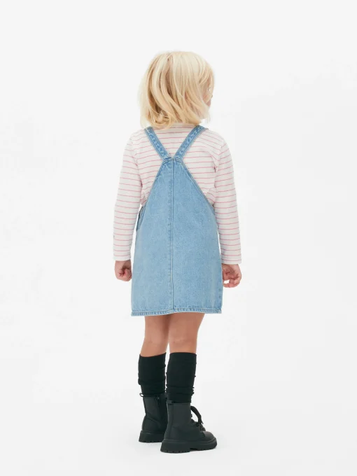Disney’s Lilo And Stitch Denim Overall Dress Set