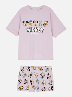 Disney’s Mickey Mouse And Friends T-shirt And Shorts Pajamas