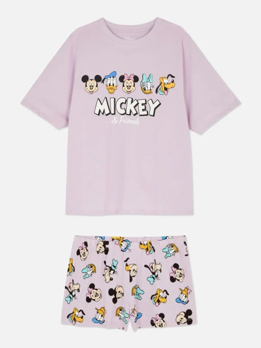 Disney’s Mickey Mouse And Friends T-shirt And Shorts Pajamas