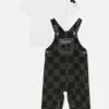 Disney’s Mickey Mouse Checkerboard Overall Set