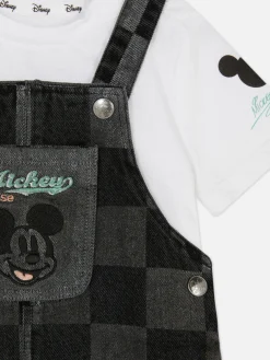 Disney’s Mickey Mouse Checkerboard Overall Set