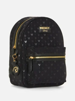 Disney’s Mickey Mouse Gold Tone Monogram Backpack
