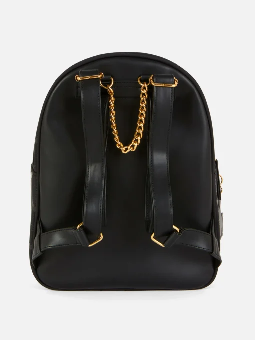 Disney’s Mickey Mouse Gold Tone Monogram Backpack