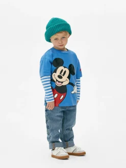 Disney’s Mickey Mouse Printed Slubbed T-Shirt