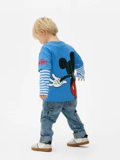 Disney’s Mickey Mouse Printed Slubbed T-Shirt