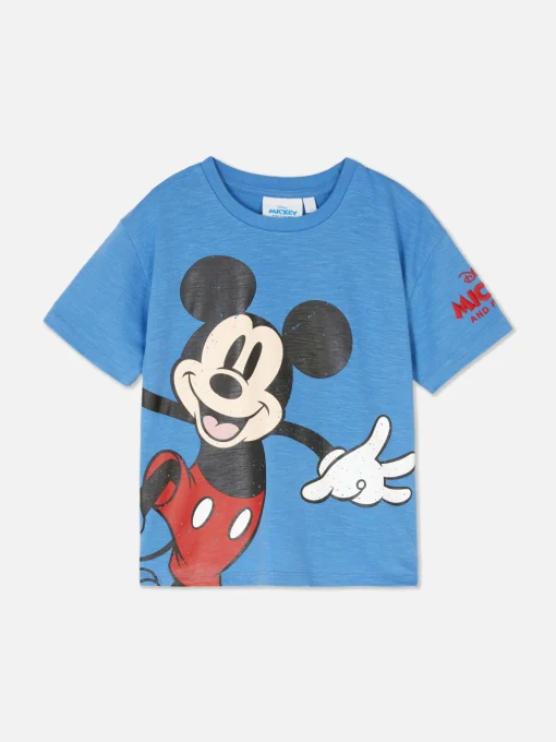 Disney’s Mickey Mouse Printed Slubbed T-Shirt