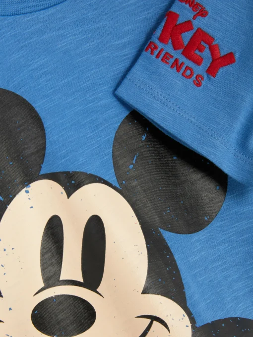 Disney’s Mickey Mouse Printed Slubbed T-Shirt