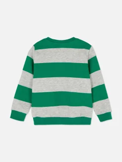 Disney’s Mickey Mouse Stripe Crew Neck Sweatshirt