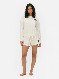 Disney’s Mickey Mouse Waffle Texture Pajama Top