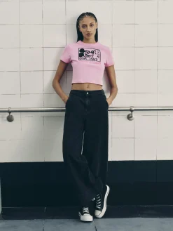 Disney’s Mickey Mouse X Keith Haring Cropped T-Shirt
