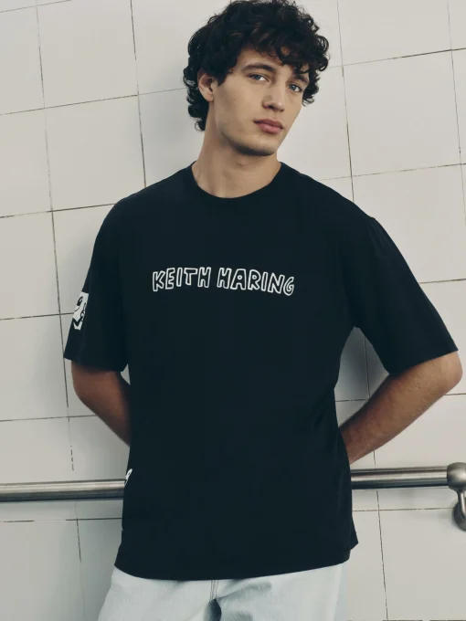 Disney’s Mickey Mouse X Keith Haring Acid Wash T-Shirt