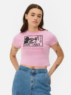 Disney’s Mickey Mouse X Keith Haring Cropped T-Shirt