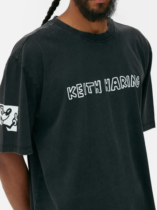 Disney’s Mickey Mouse X Keith Haring Acid Wash T-Shirt