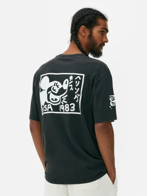Disney’s Mickey Mouse X Keith Haring Acid Wash T-Shirt