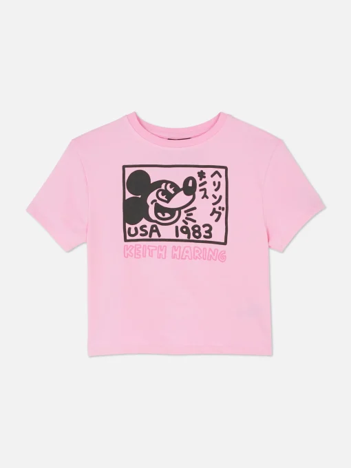 Disney’s Mickey Mouse X Keith Haring Cropped T-Shirt
