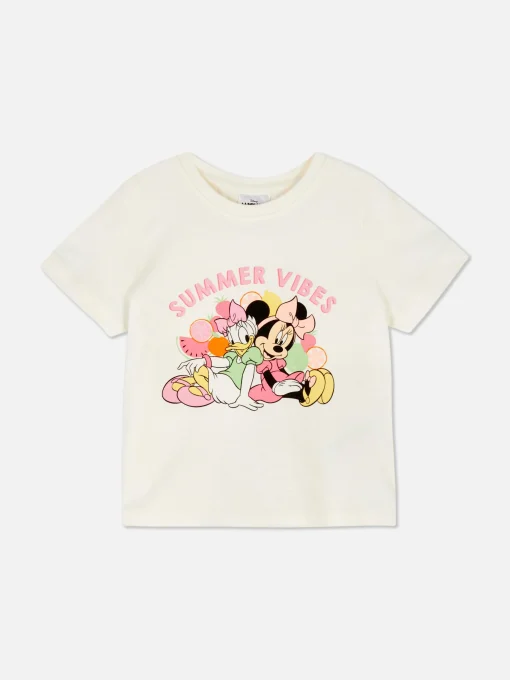 Disney’s Minnie Mouse And Friends Glitter Text T-Shirt