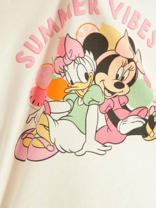 Disney’s Minnie Mouse And Friends Glitter Text T-Shirt