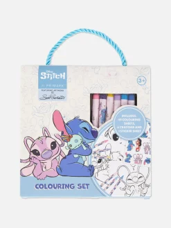 Disney's Stitch And Angel Carry Along Coloring Set