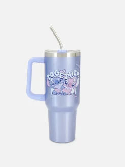Disney's Stitch And Angel Travel Mug