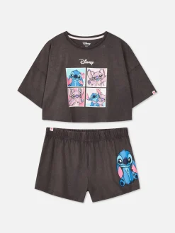 Disney’s Stitch And Angel Cropped Pajamas