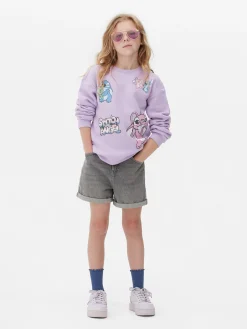 Disney’s Stitch And Angel Crew Neck Sweatshirt