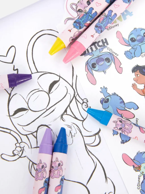 Disney's Stitch And Angel Carry Along Coloring Set