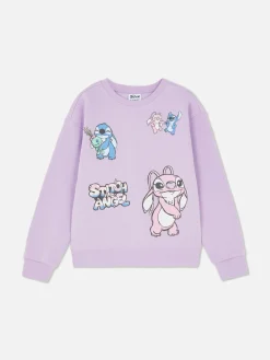Disney’s Stitch And Angel Crew Neck Sweatshirt