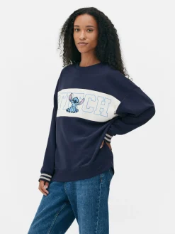 Disney’s Stitch Contrast Text Sweatshirt