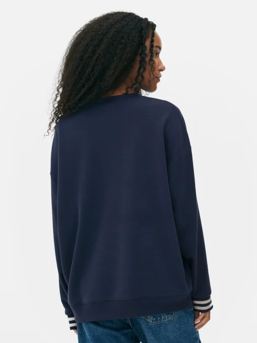 Disney’s Stitch Contrast Text Sweatshirt