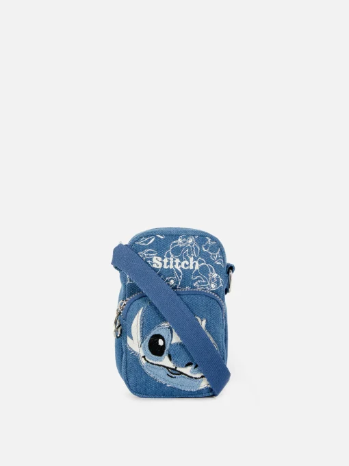 Disney’s Stitch Denim Phone Bag
