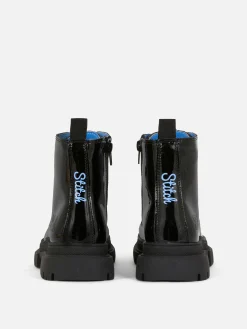 Disney’s Stitch Patent Lace-Up Boots