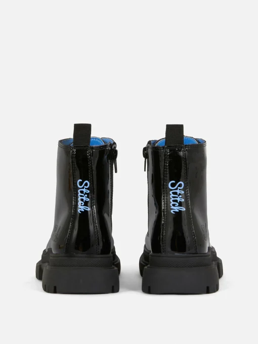 Disney’s Stitch Patent Lace-Up Boots