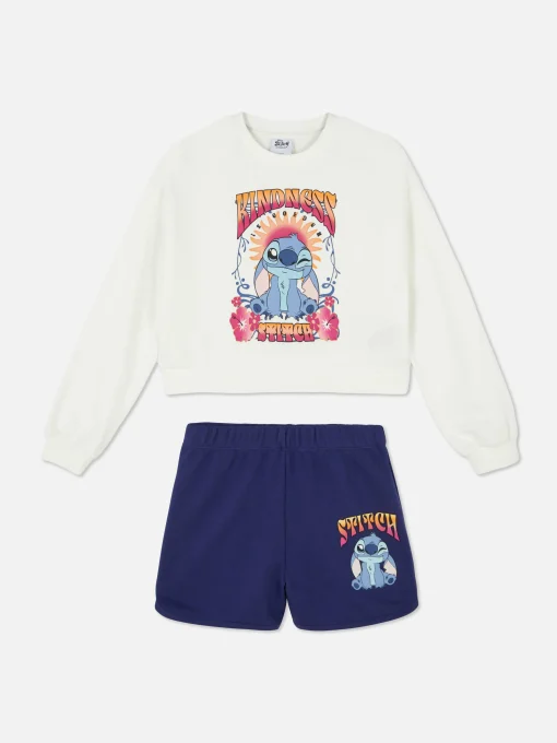 Disney’s Stitch Sweatshirt And Shorts Set