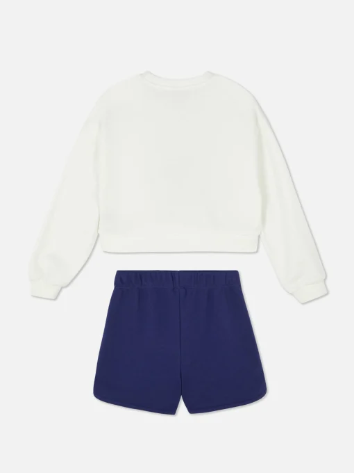 Disney’s Stitch Sweatshirt And Shorts Set