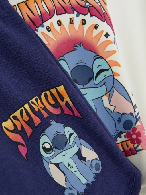 Disney’s Stitch Sweatshirt And Shorts Set
