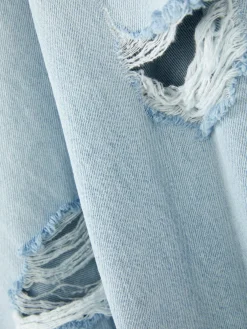 Distressed Wide Leg Jeans