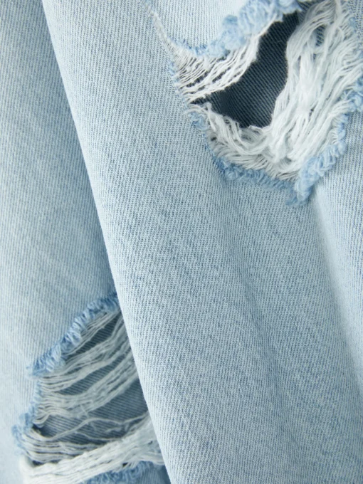 Distressed Wide Leg Jeans